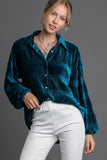 Ruched Tiered Button Up Resort Shirt