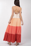 Tiered Maxi Cami Beach Dress