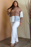 Plus Size Elastic Waist Wide Leg Pants