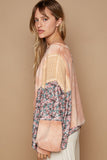 Floral Patchwork Round Neck Knit Boho Beach Top