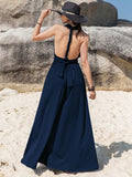 Wide Leg Jumpsuit with Free Tie