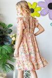 Full Size Floral Ruffled Summer Dress