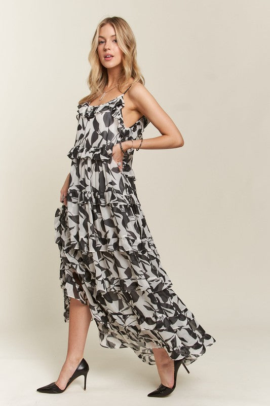 Ruffled Resort Maxi Ruffled Cami Dress