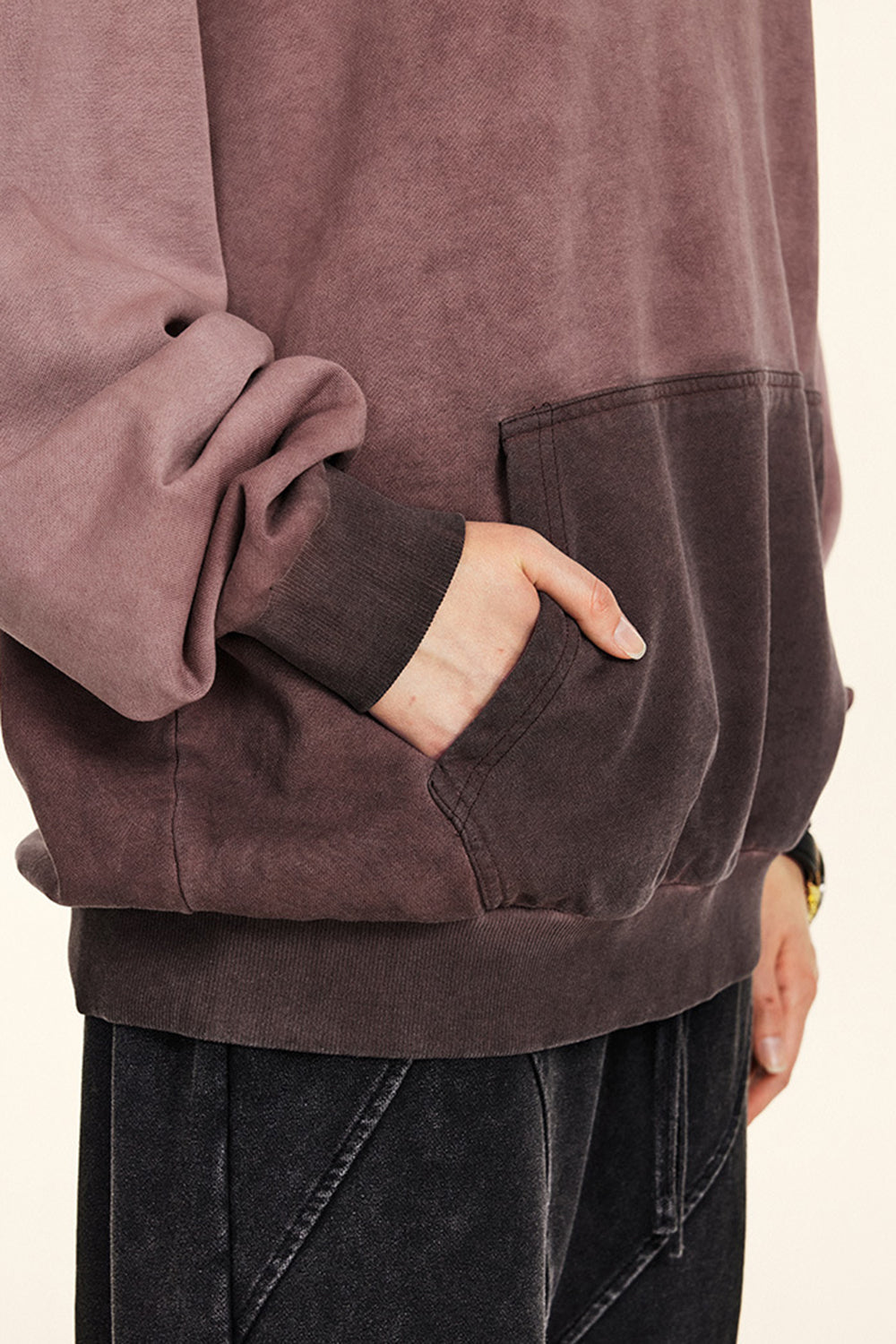 Long Sleeve Hoodie with Kangaroo Pocket