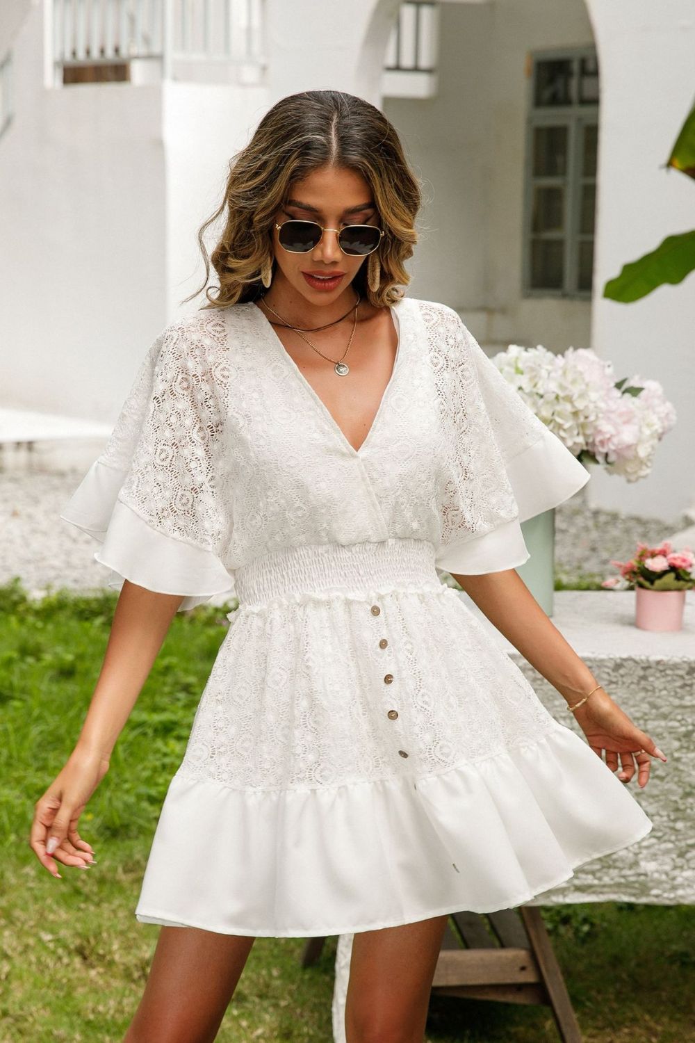 Lace Mini Resort Dress