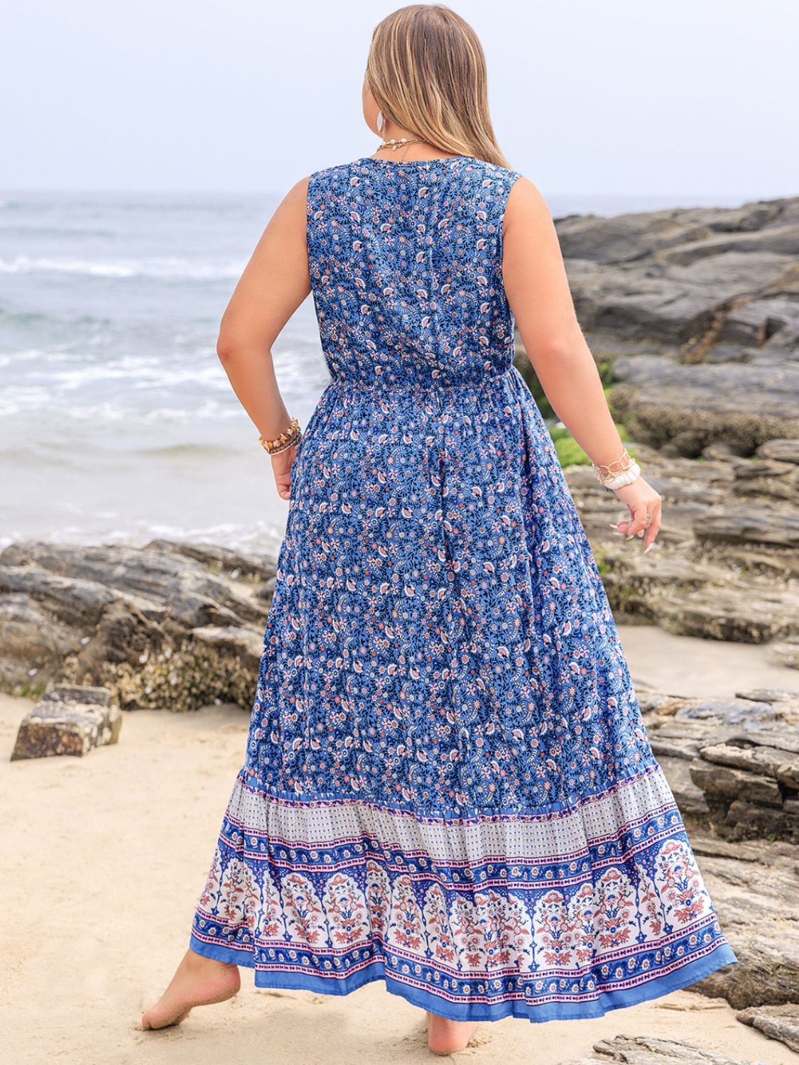 Plus Size Sleeveless Maxi Dress