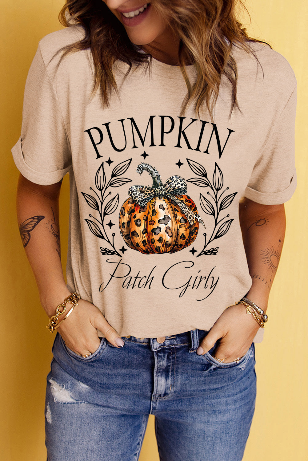 Women's Pumpkin Super Cute Fall T-Shirt