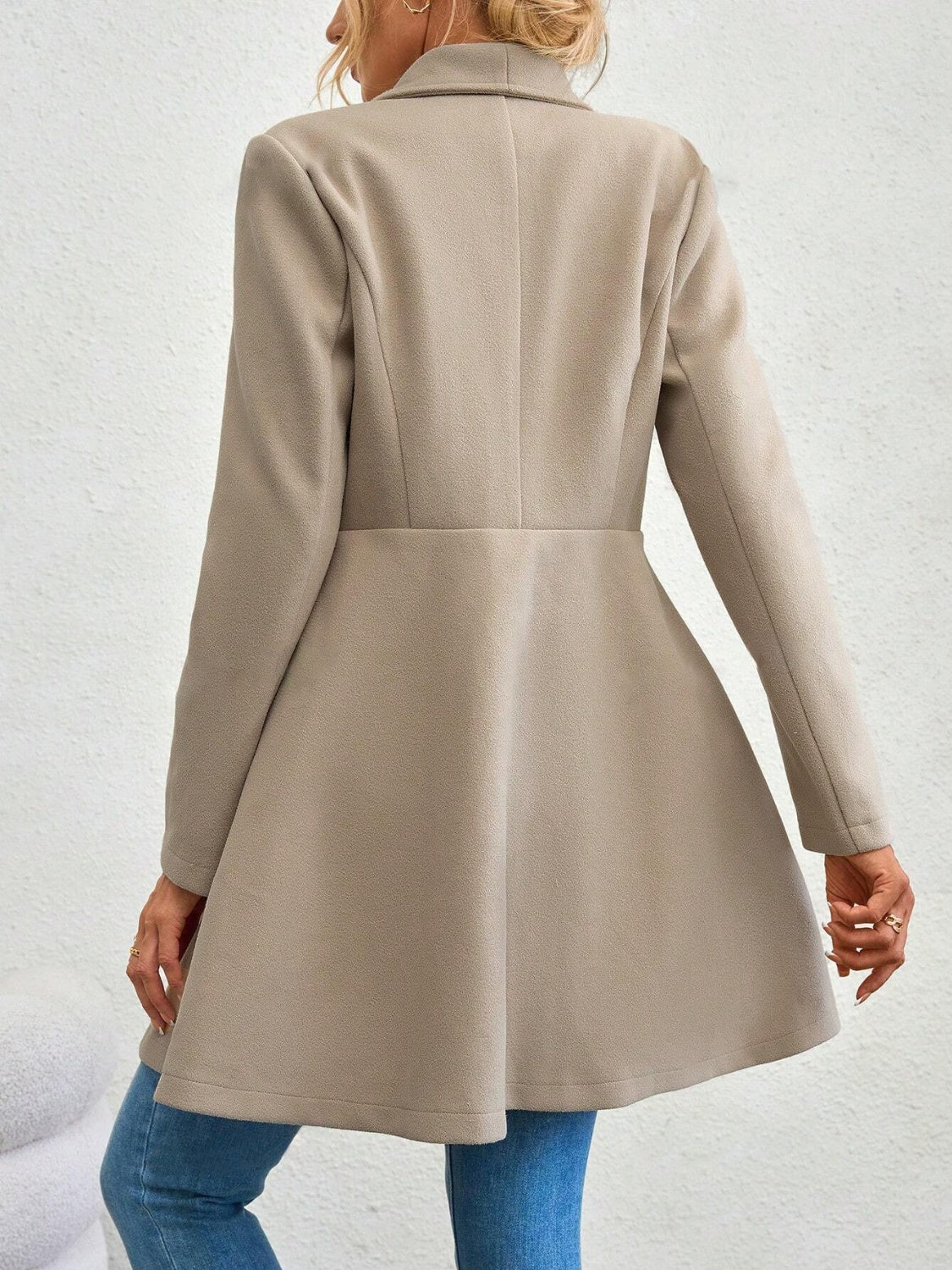 Women's Button Up Long Sleeve Coat