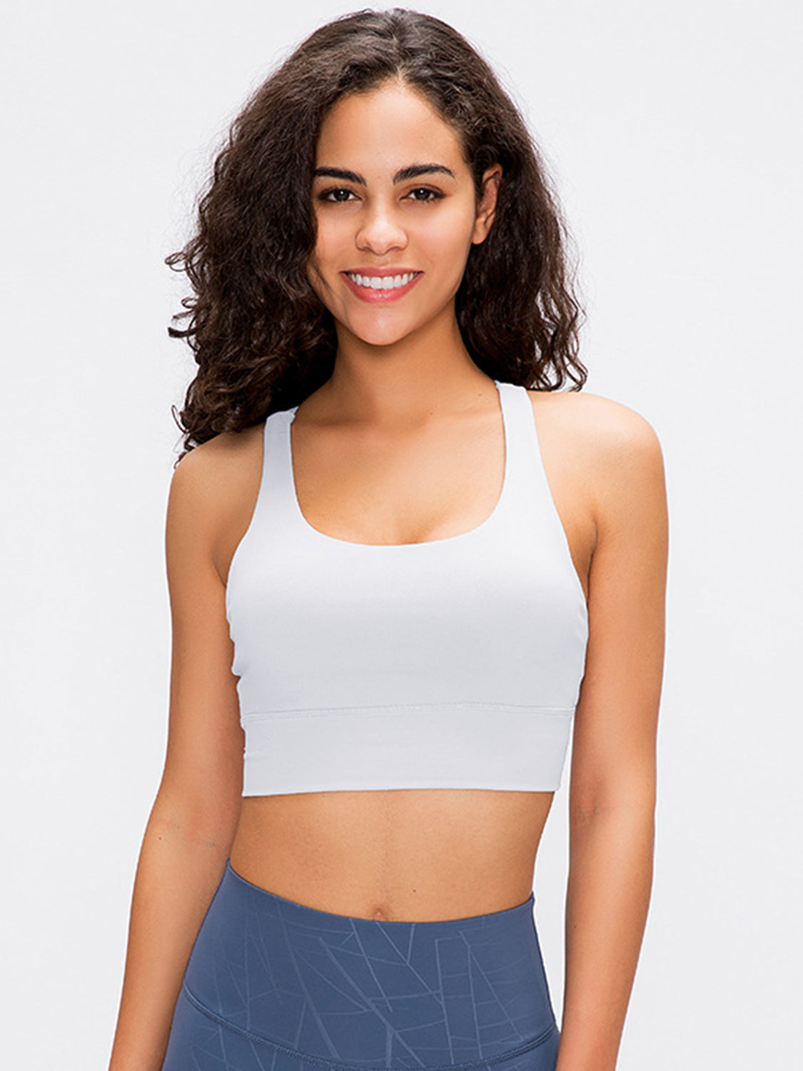 Crisscross Scoop Neck Active Yoga Tank