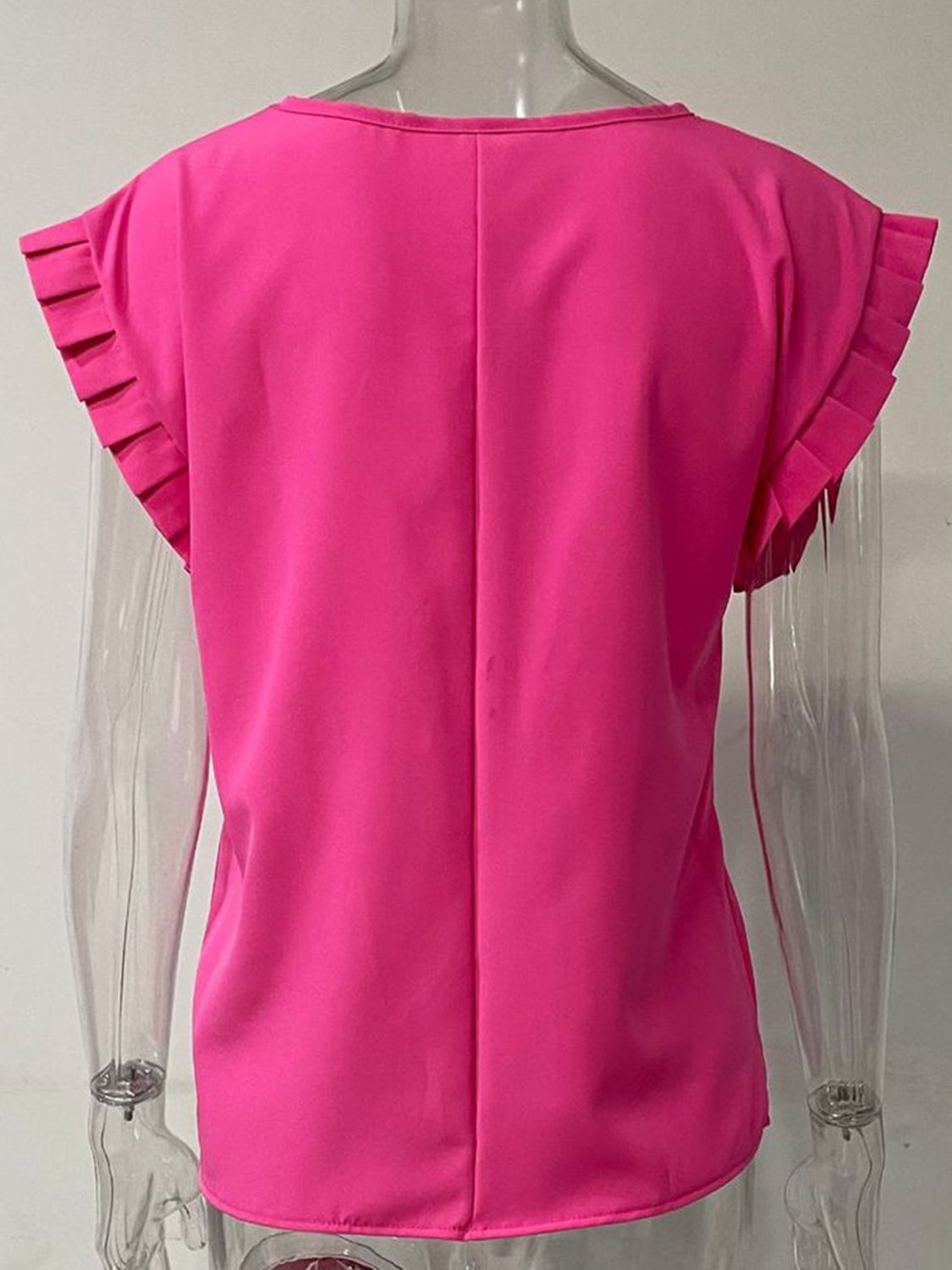 Ruffled Cap Sleeve Resort Blouse