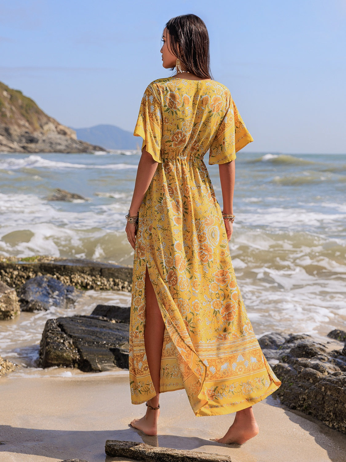 Yellow Maxi Beach Dress