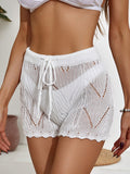 Drawstring Lace Swim Shorts