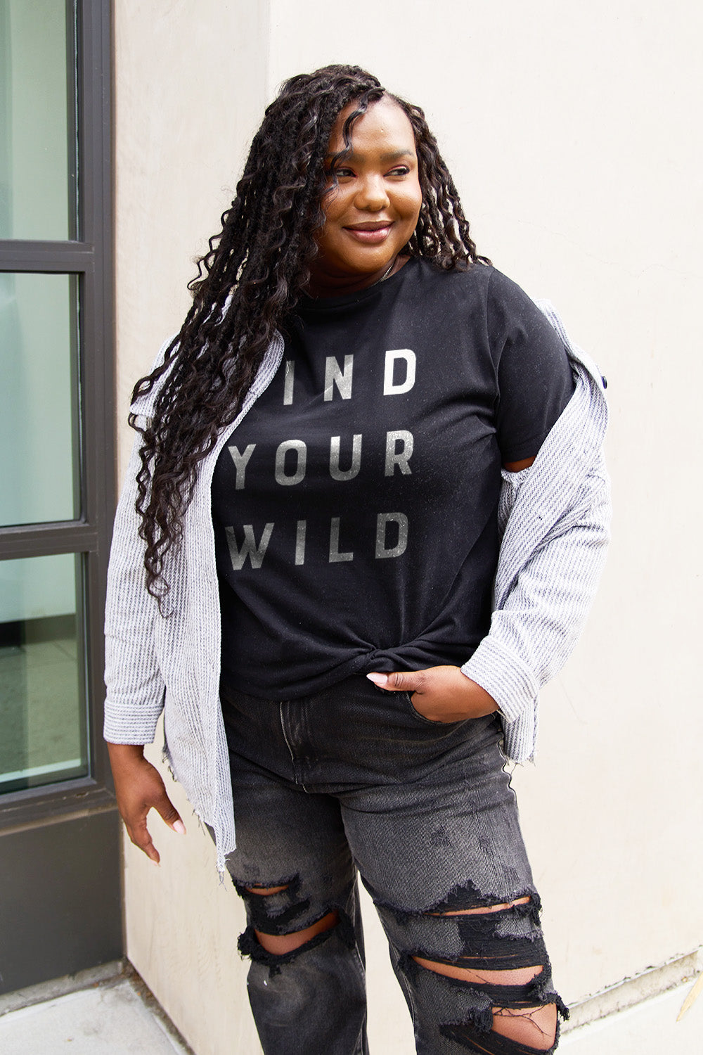 Plus Size FIND YOUR WILD Short Sleeve T-Shirt