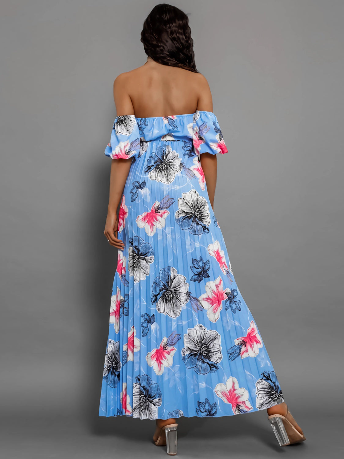 Floral Off Shoulder Resort Maxi Dress