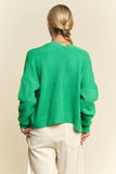 Open Front Drop Shoulder Cardigan