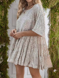 Full Size Sequin Mini Coctkail Dress