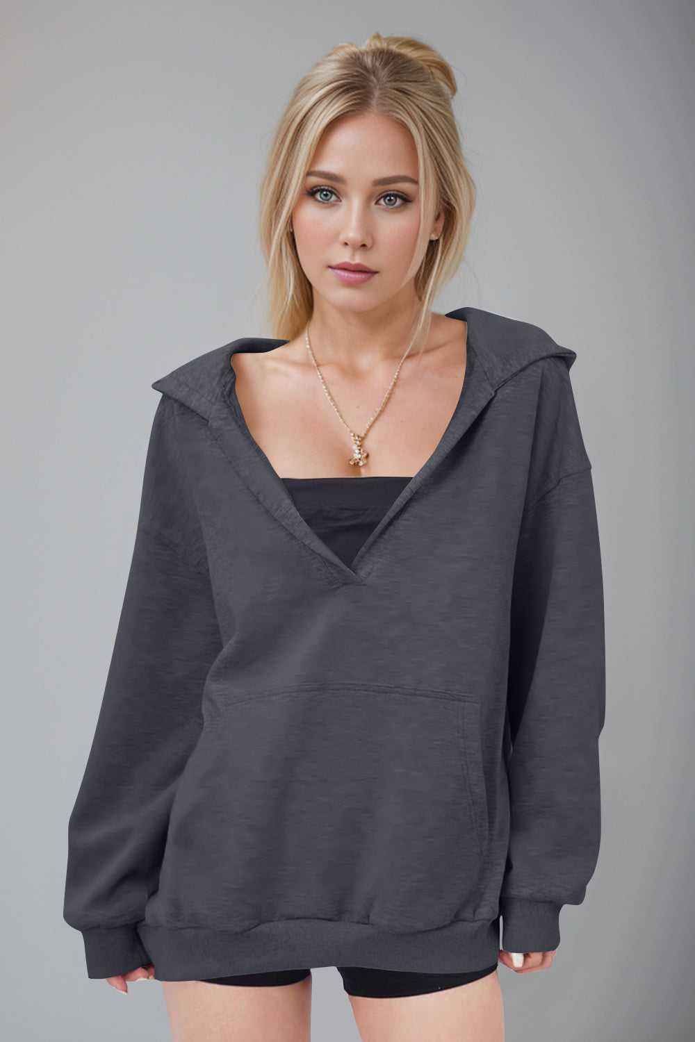 Pocket Long Sleeve Hoodie