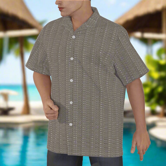 Men's Tiki Shirt Cotton Poplin and Plus Sizes up to 6XL