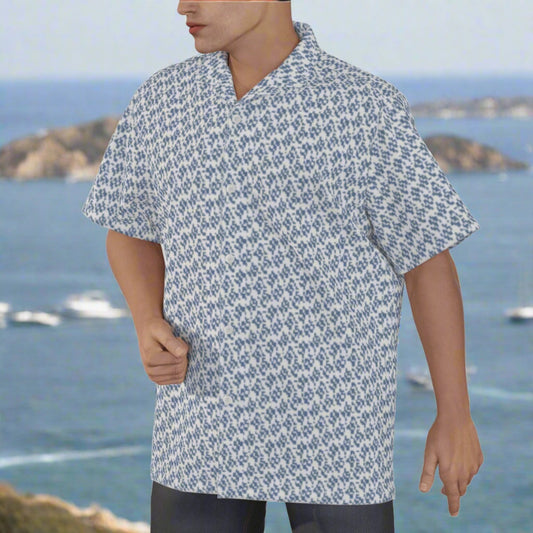 Men's Blue Catalina Shirt - Plus Sizes up to 6XL