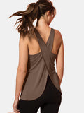 Crisscross Scoop Neck Active Yoga Tank