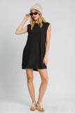 Neck Sleeveless  Resort Mini Dress