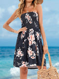 Full Size Tube Mini Summer Dress