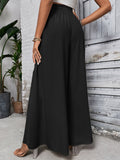 Resort Style High Waist Wide Leg Pants