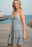 Frill V-Neck Cami Summer Dress