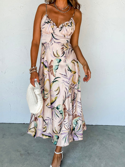 Tropical Midi Cami Dress