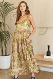 Ruffled Tiered Romantic Resort Cami Maxi Dress