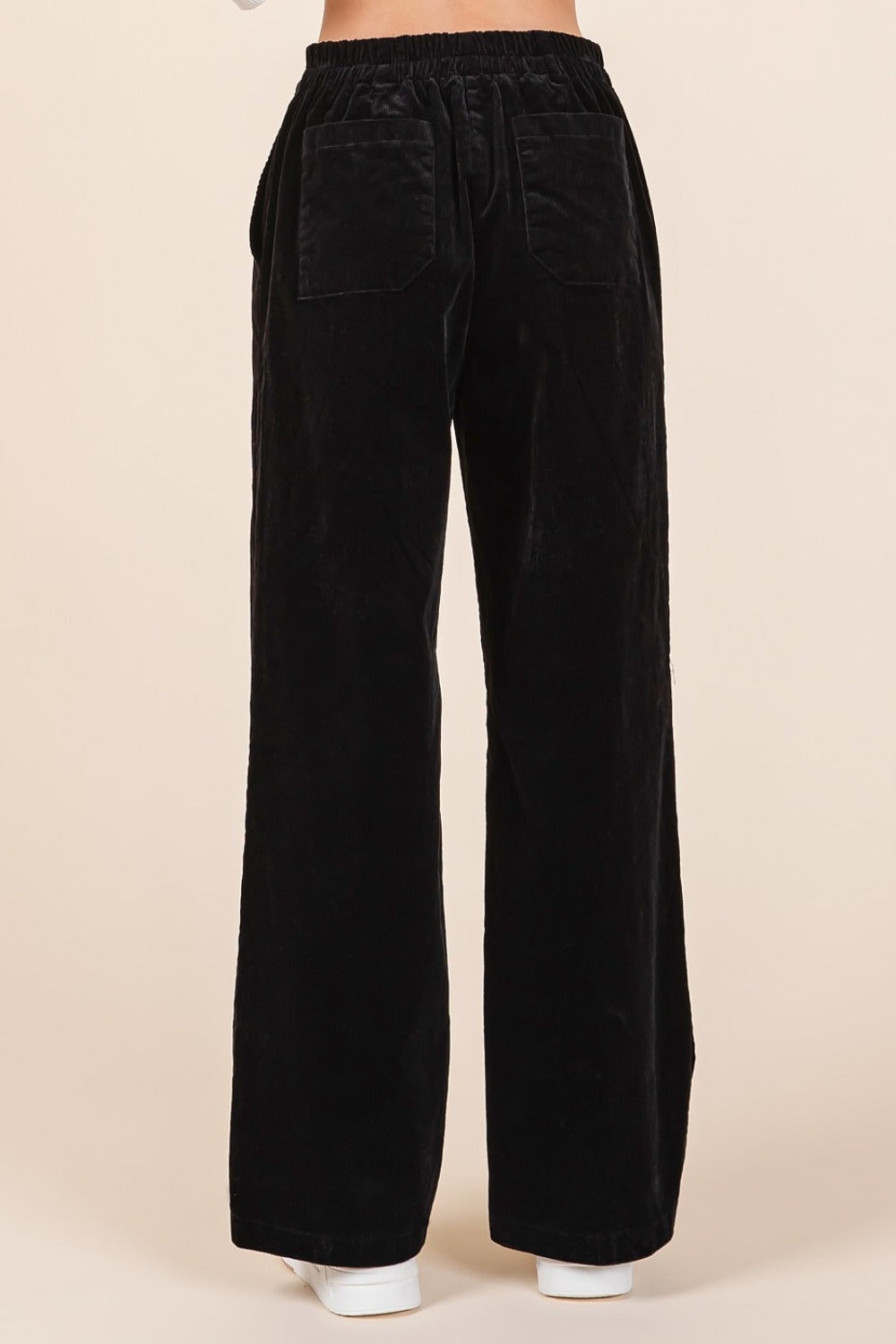 Corduroy Back Elastic Waist Resort Pants