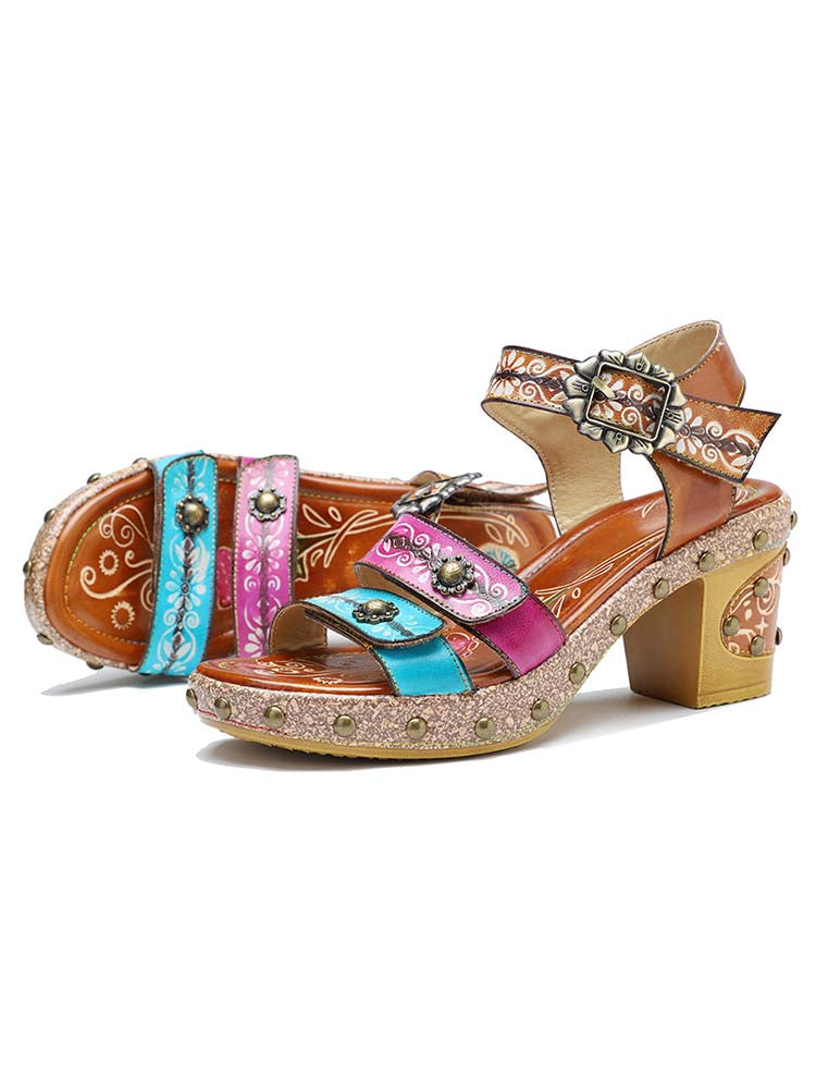 Velcro Adjustable Sandals - Handcrafted