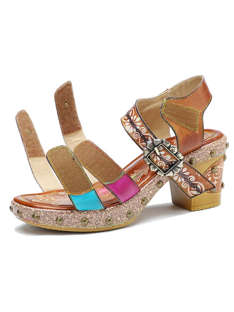 Velcro Adjustable Sandals - Handcrafted