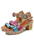 Velcro Adjustable Sandals - Handcrafted