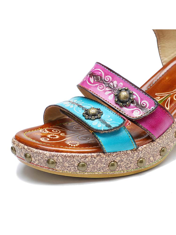 Velcro Adjustable Sandals - Handcrafted