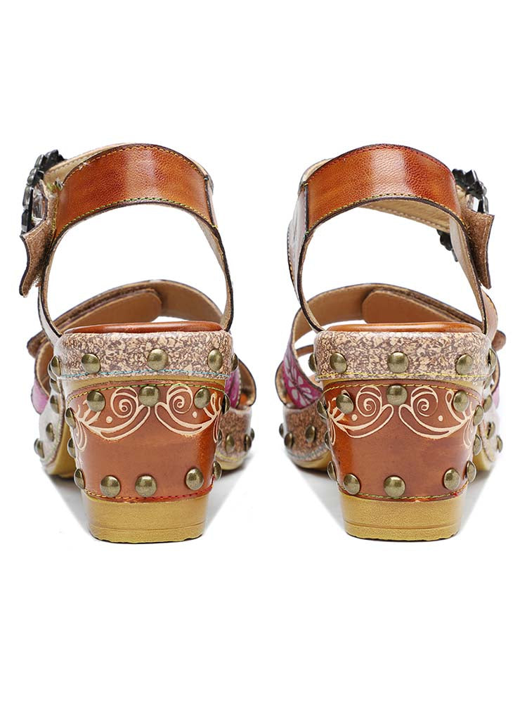 Velcro Adjustable Sandals - Handcrafted