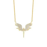 Celestial Guardian Angel Wing Necklace