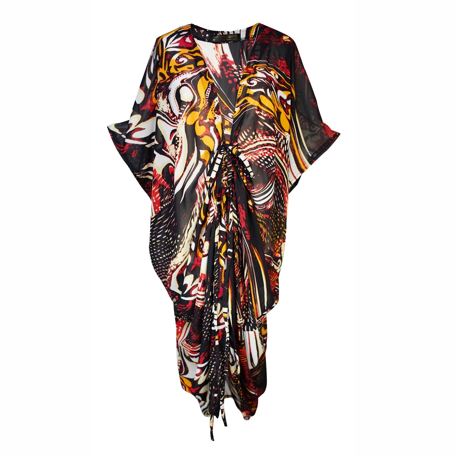 Actius Caftan Kaftan Resort Dress in Rouge Artisan Crafted
