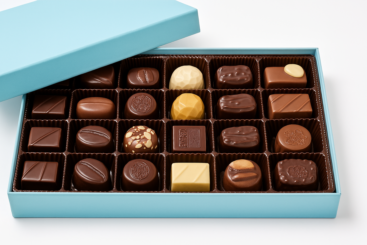 Sugar-Free Belgian Chocolate Truffles Gift Box, 48 pc