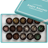 Gluten-Free Belgian Dark Chocolate Truffles, 16 pc, 8 oz – Champagne, Rum, Amaretto & Black Forest, Birthday & Holiday Gift