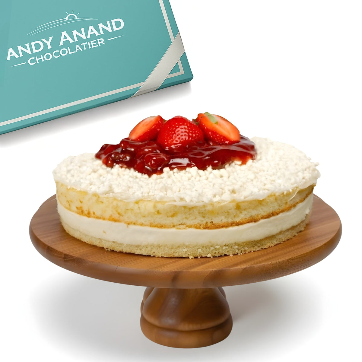Sugar-Free White Chocolate Strawberry Cake, 2.5 lb
