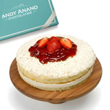 Sugar Free Swedish Strawberry Cream Cake (Jordgubbstårta), 2.5 lbs