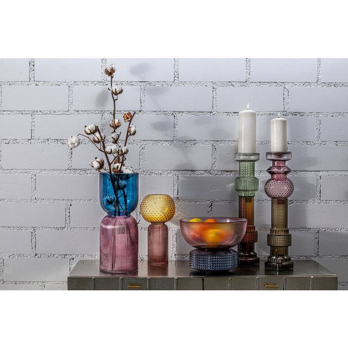 Candle Holder Marvelous Duo Purple Grey 49