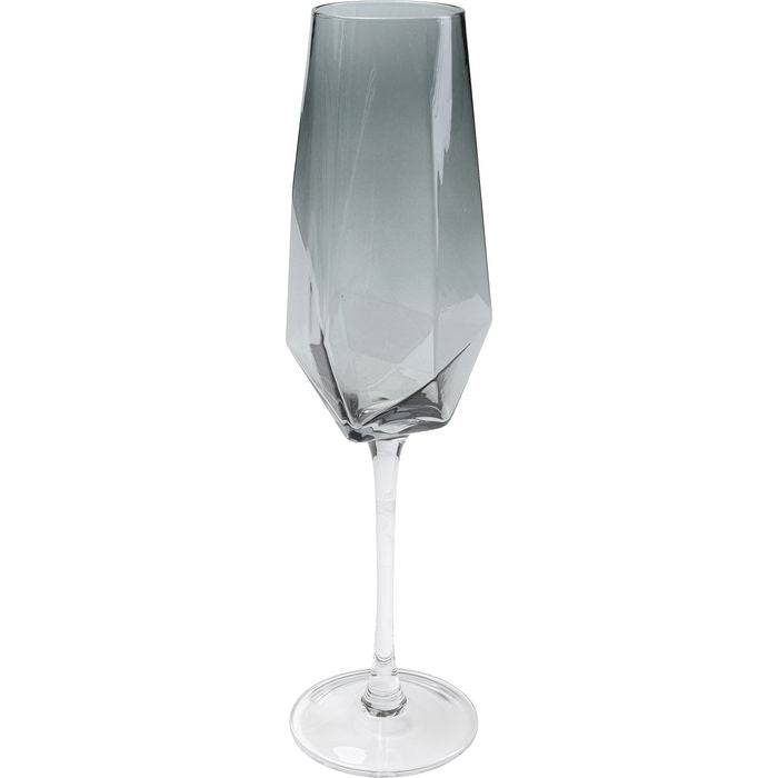 Champagne Glass Diamond Smoke