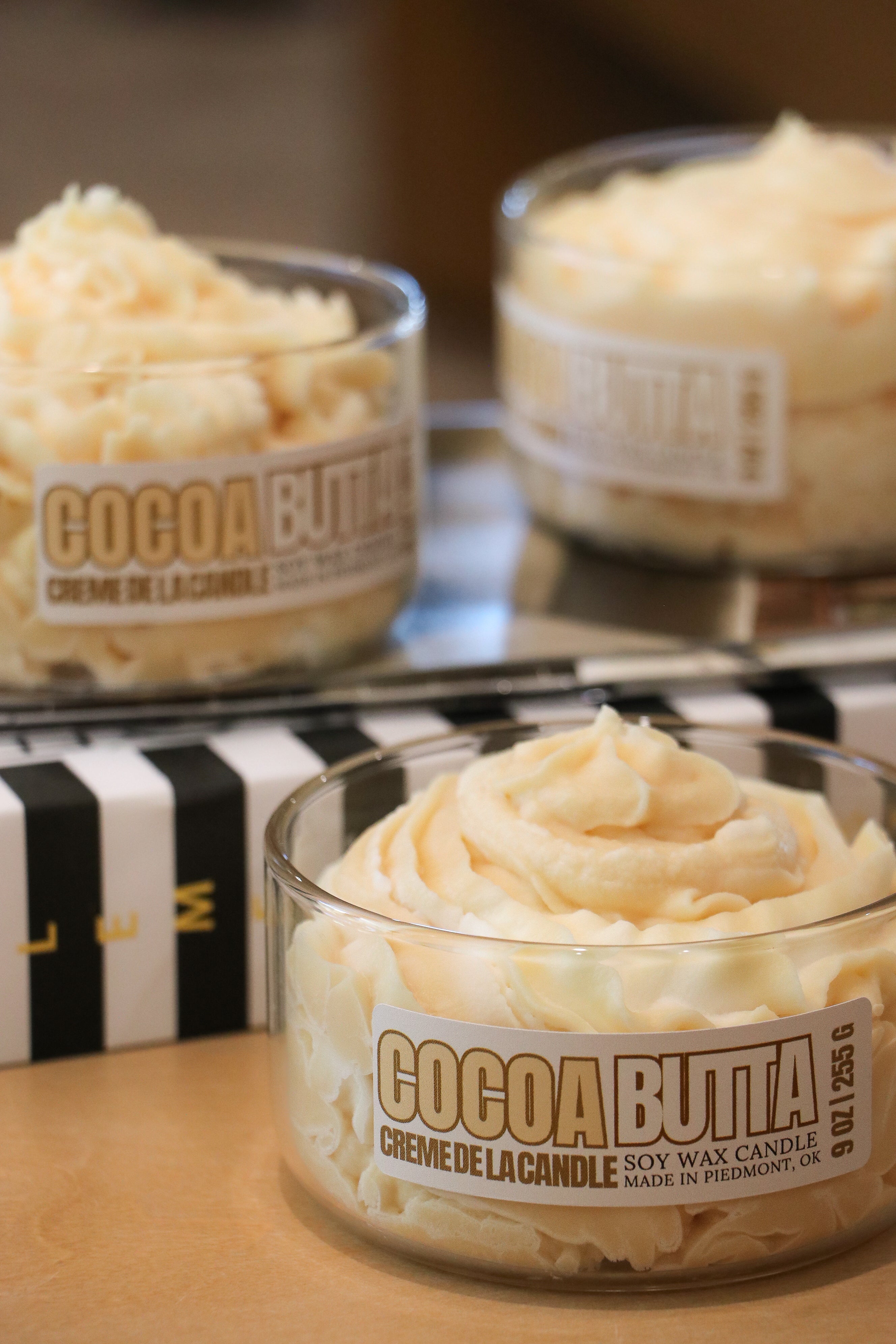 Handmade Cocoa Butter 9 oz Wickless Dessert Candle