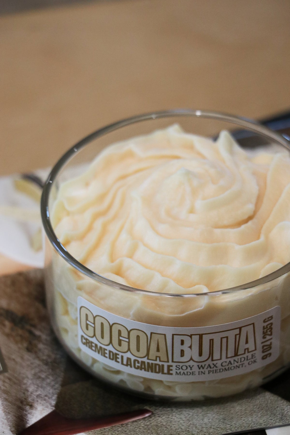Handmade Cocoa Butter 9 oz Wickless Dessert Candle