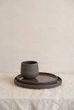 Handmade Stoneware Dinner Plates "Pumpernickel"