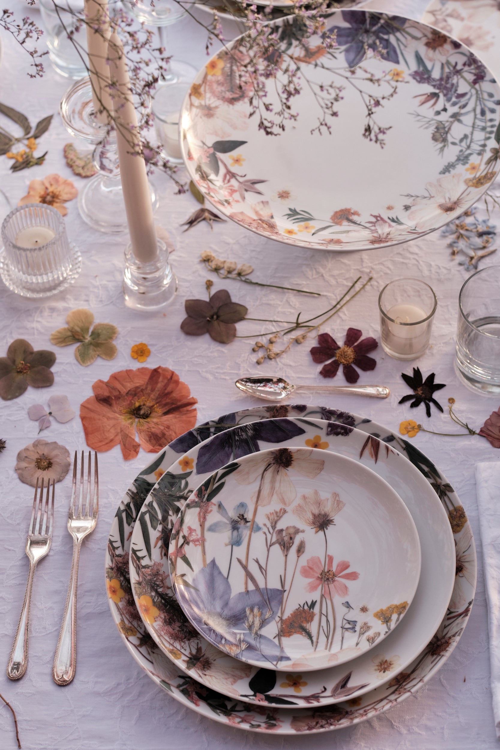 Polish Artisans California Garden Dessert Plates - Decorated by Hand