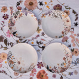 California Garden Dinner Plates - Artisan Decorated by Hand