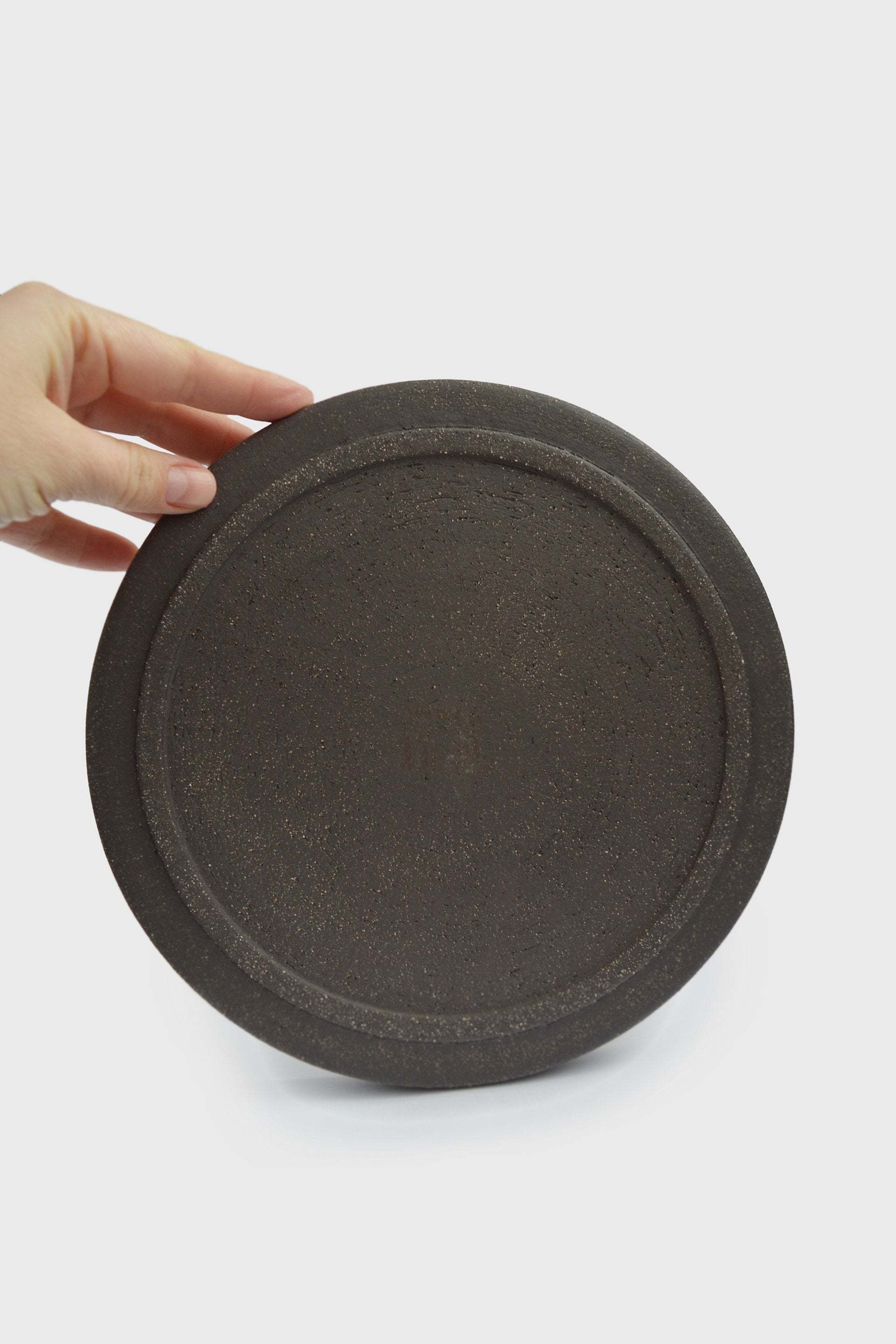 Handmade Stoneware Dinner Plates "Pumpernickel"